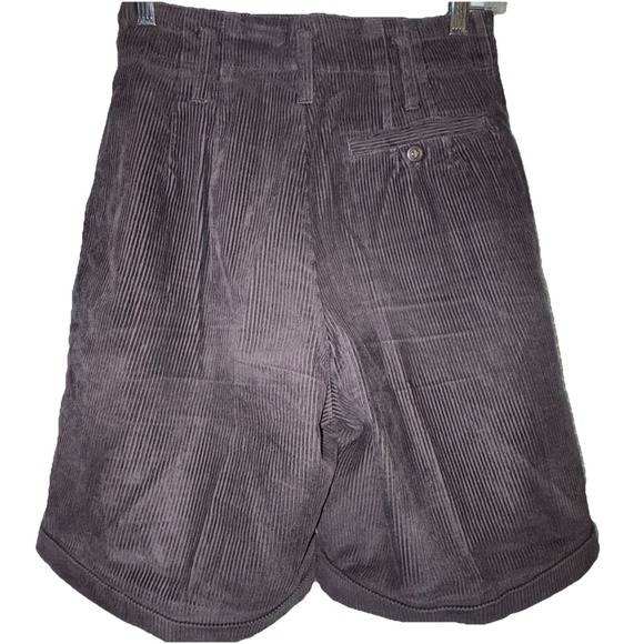 VTG Corduroy‎ Shorts Kikomo Women's Sz 5/6 Gray Soft Warm Y2K High Rise - Picture 2 of 6